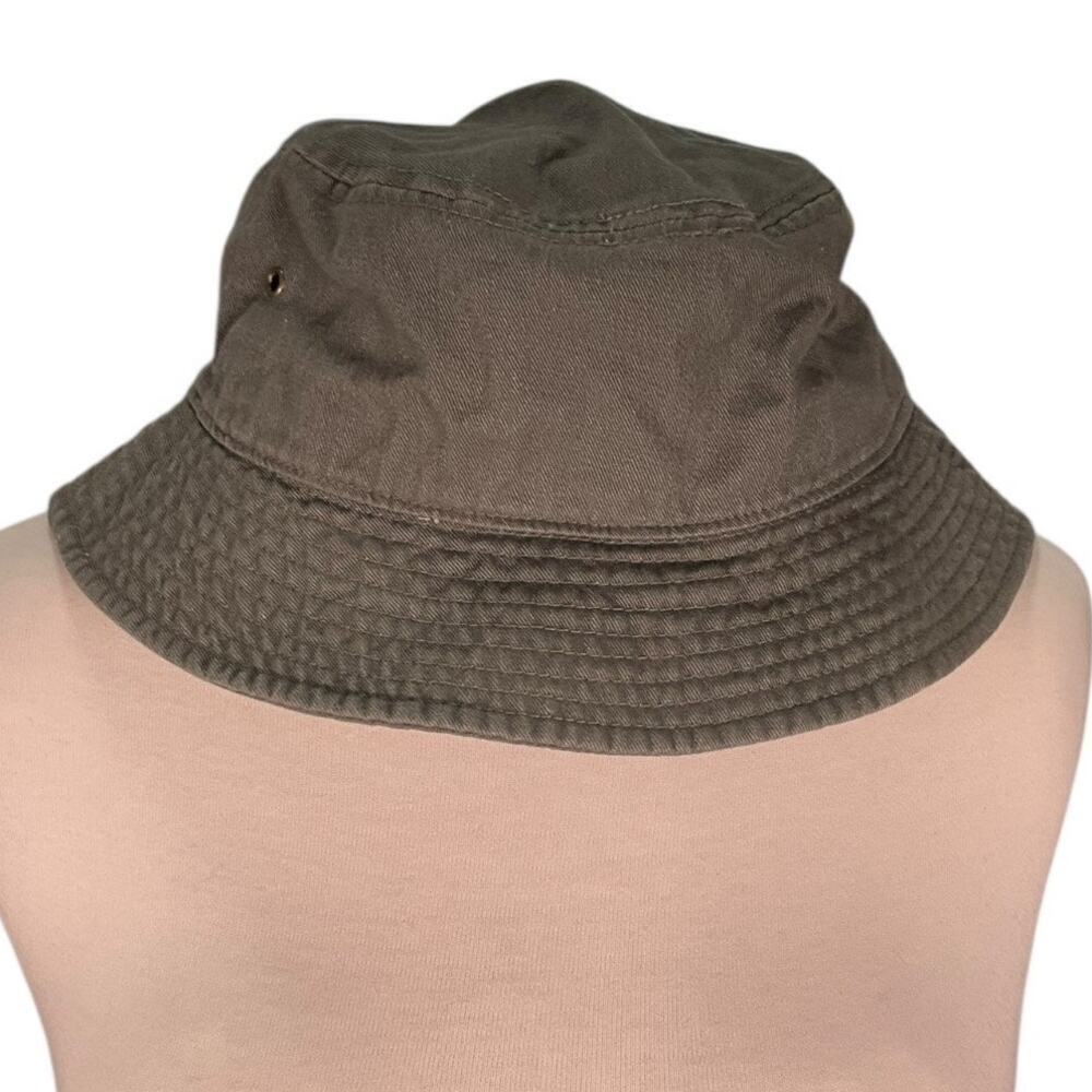 Gelante Solid Army Green Bucket Hat 100% Cotton Size Small/Medium Outdoors